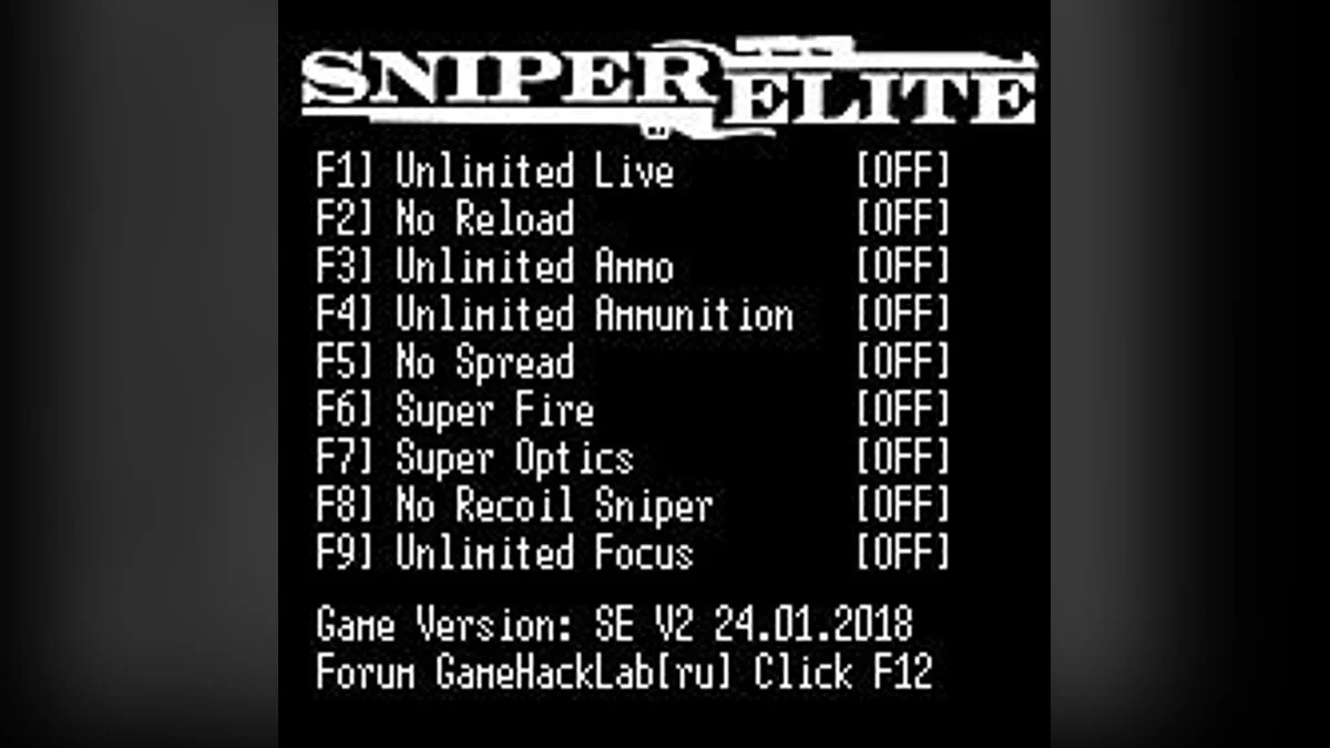 Sniper Elite V2 — Trainer (+9) [Steam] [LIRW / GHL] - Updated: 01/24/2018