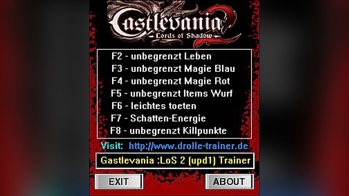 Castlevania: Lords of Shadow 2 — Trainer (+7) [1.0] [dR.oLLe]