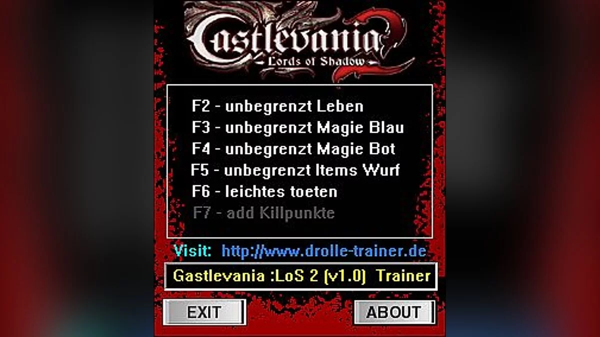 Castlevania: Lords of Shadow 2 — Trainer (+5) [1.0] [dR.oLLe]