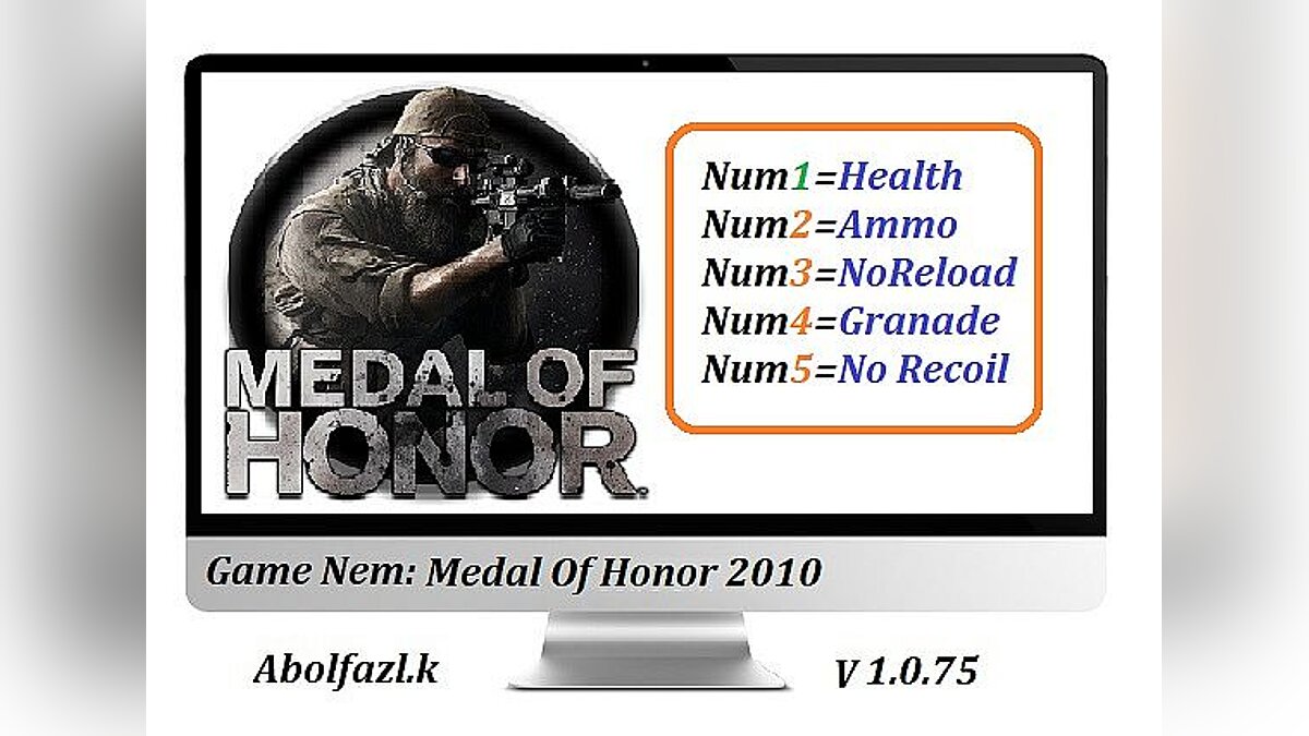 Medal of Honor (2010) — Trainer (+5) [1.0.75] [Abolfazl.k]