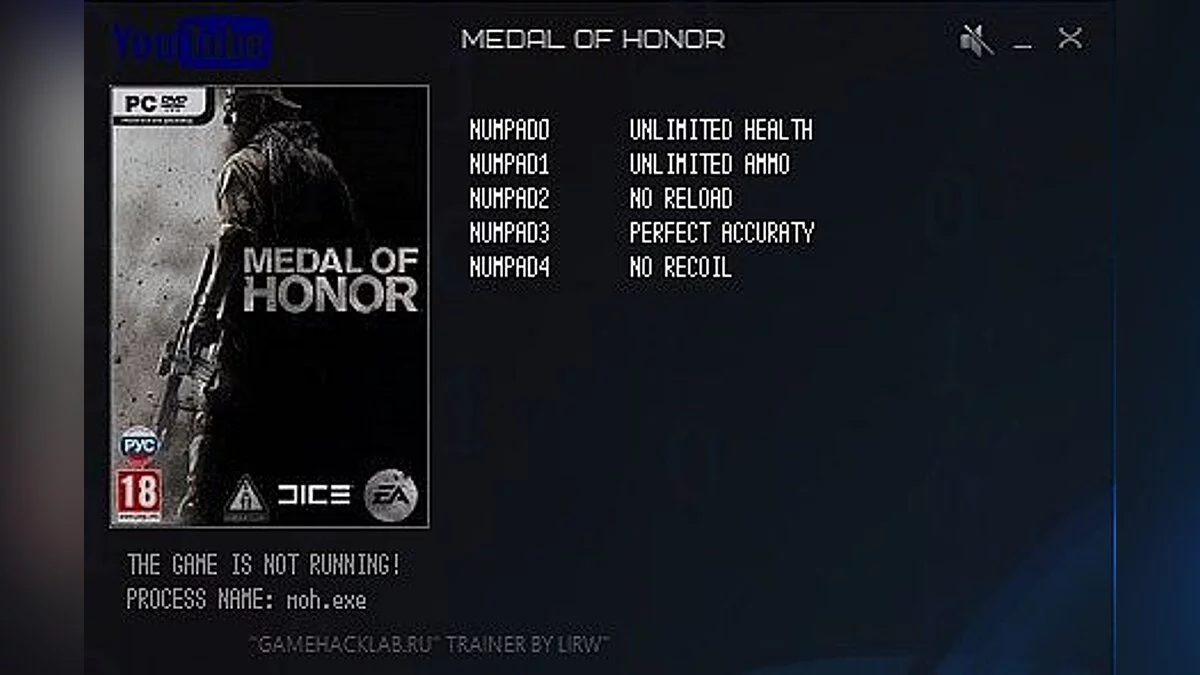 Medal of Honor (2010) — Трейнер / Trainer (+5) [1.0] [LIRW / GHL]