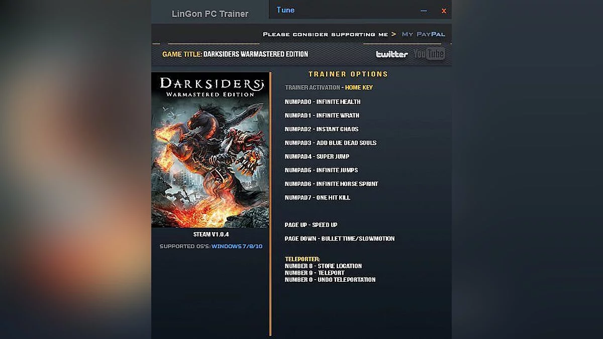 Darksiders — Трейнер / Trainer (+11) [1.0.4] [LinGon]