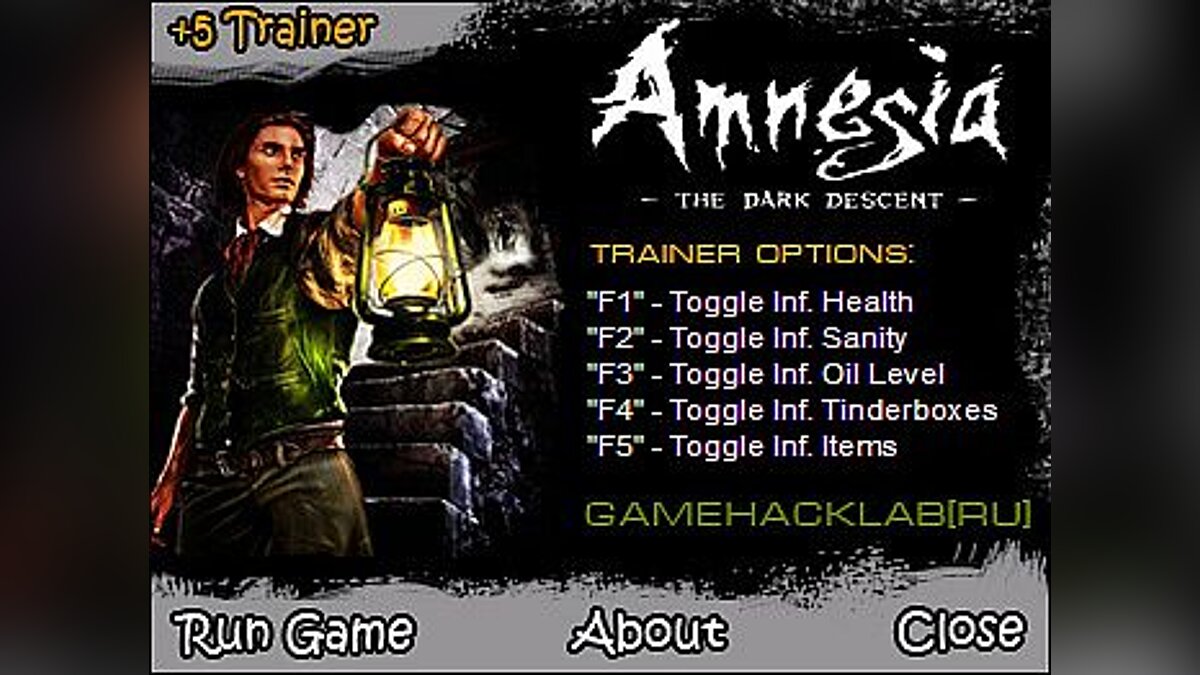 Amnesia: The Dark Descent — Trainer (+5) [1.3.1] [CuBiC]