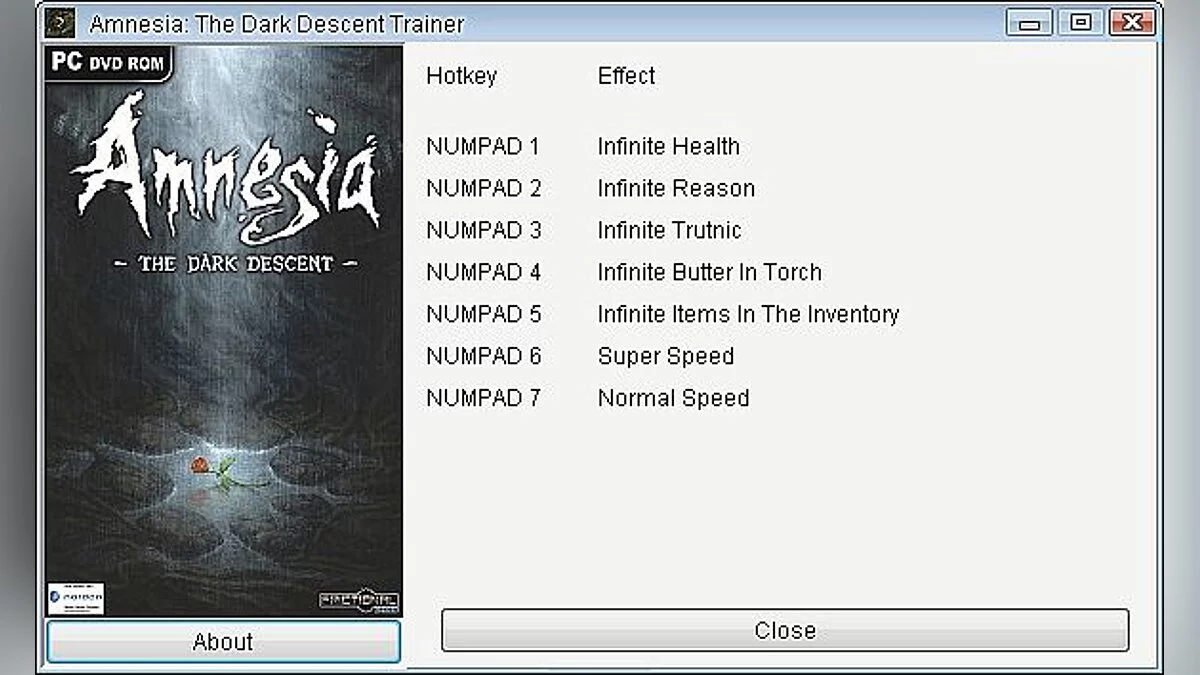 Amnesia: The Dark Descent — Entrenador / entrenador (+7) [1.0.1] [Grizzly]