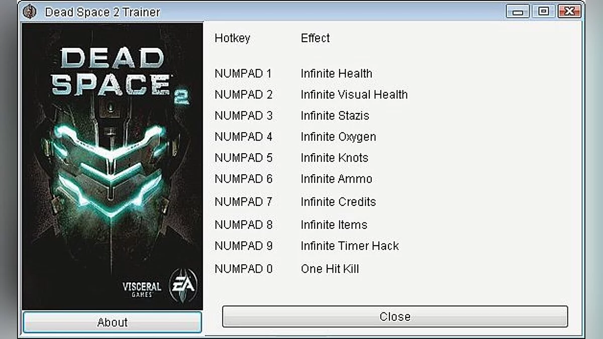 Dead Space 2 — Trainer (+10) [All Versions] [GRIZZLY]