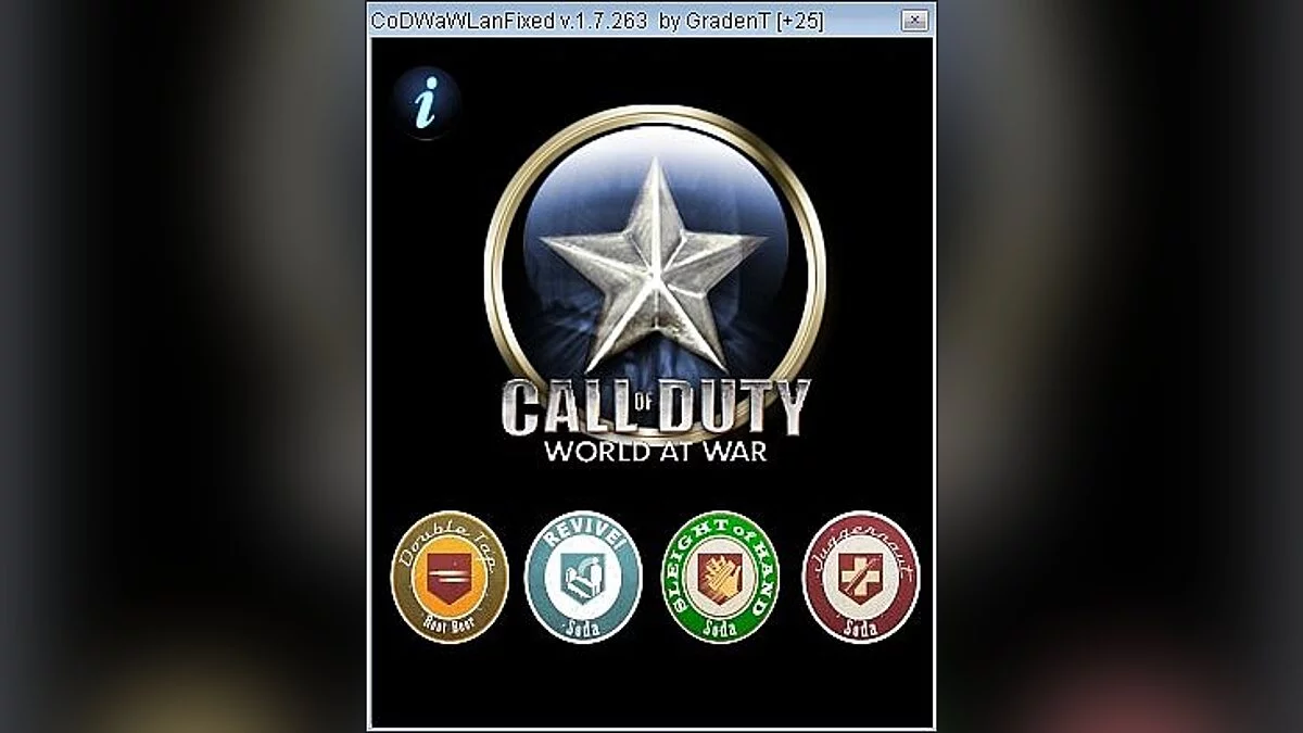 Call of Duty: World at War — Entrenador (+17 / +25) [1.7.263: Versión original y Lan] [GradenT]