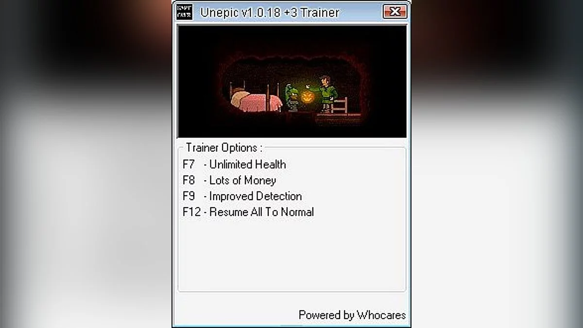 Unepic — Trainer (+3) [1.0.18] [Whocares]