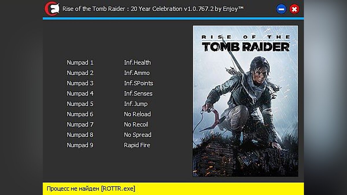 Rise of the Tomb Raider — Trainer (+9) [v1.0.767.2] [Enjoy]