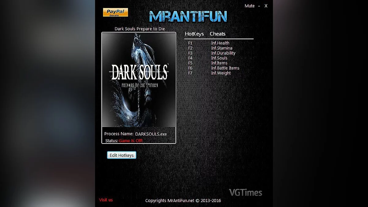 Dark Souls — Trainer (+7) [04.10.2016] [MrAntiFun]