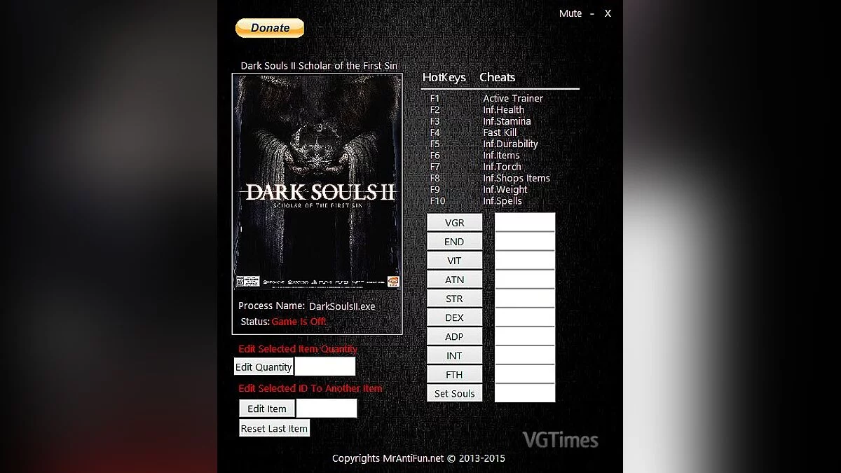 Dark Souls 2 — Trainer (+21) [1.02] [MrAntiFun]