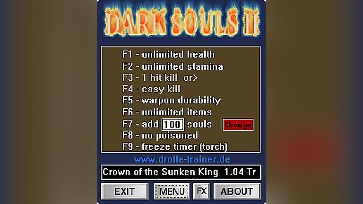 Dark Souls 2 — Trainer (+9) [1.04] [dR.oLLe]