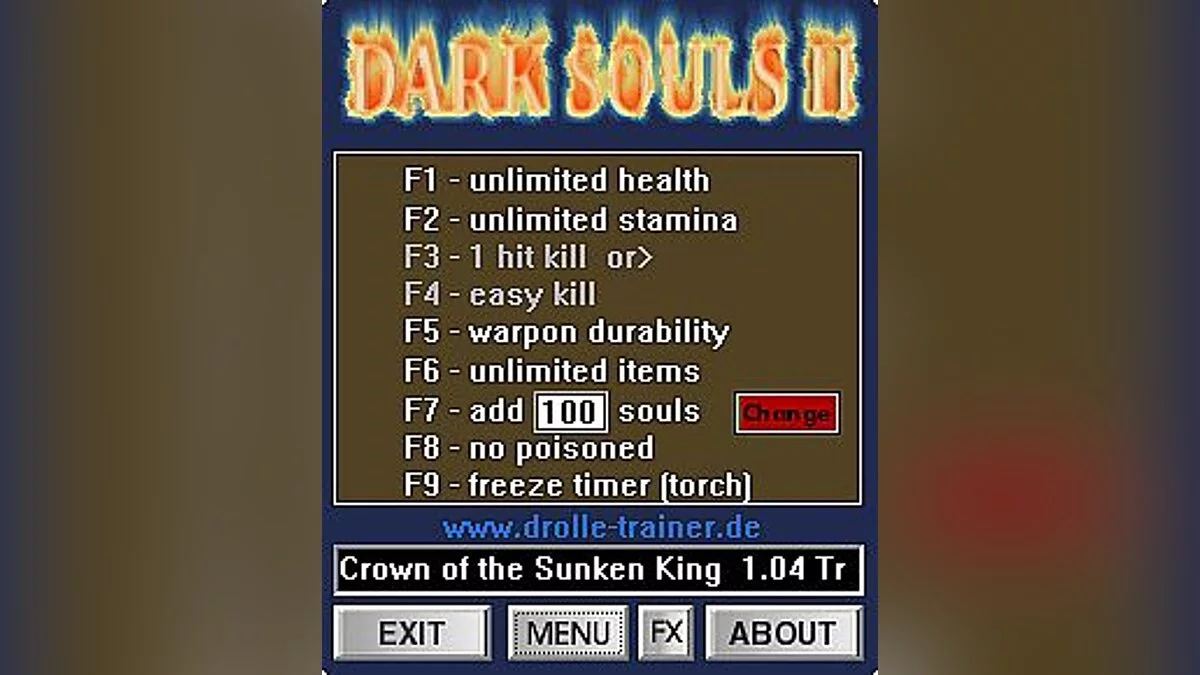 Dark Souls 2 — Trainer (+9) [1.04] [dR.oLLe]