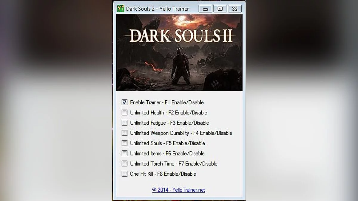 Dark Souls 2 — Trainer (+7) [1.01-1.02] [Yello]