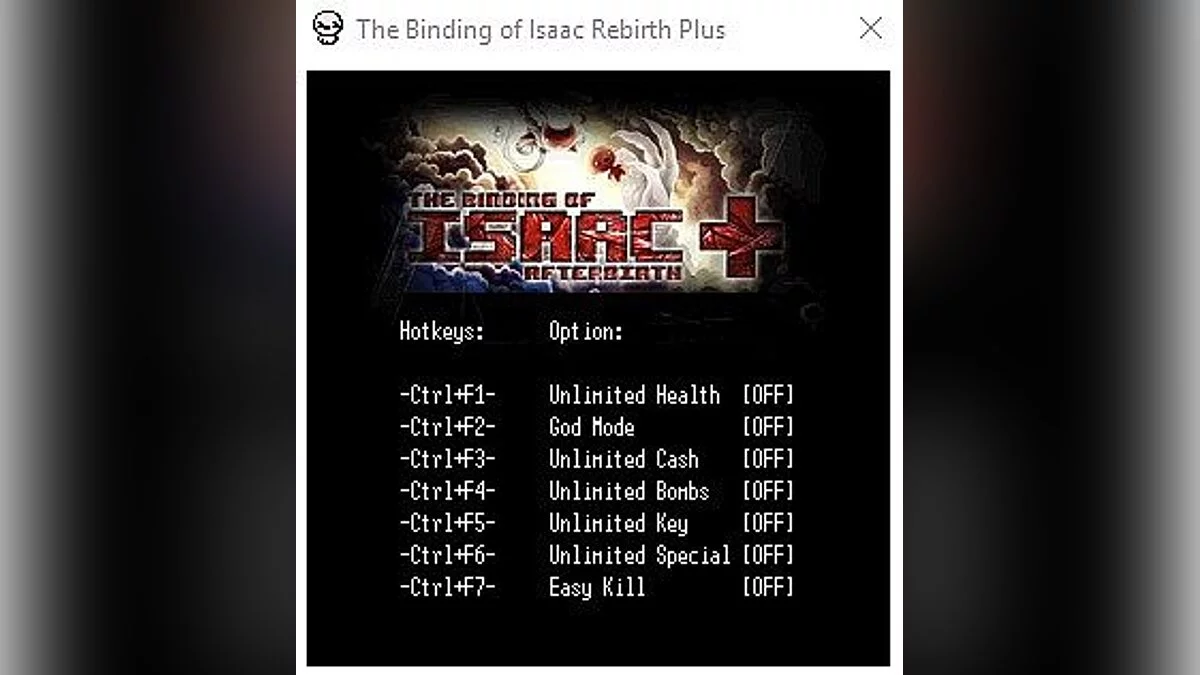 The Binding of Isaac — Trainer (+7) [3DM] [LIRW/GHL]