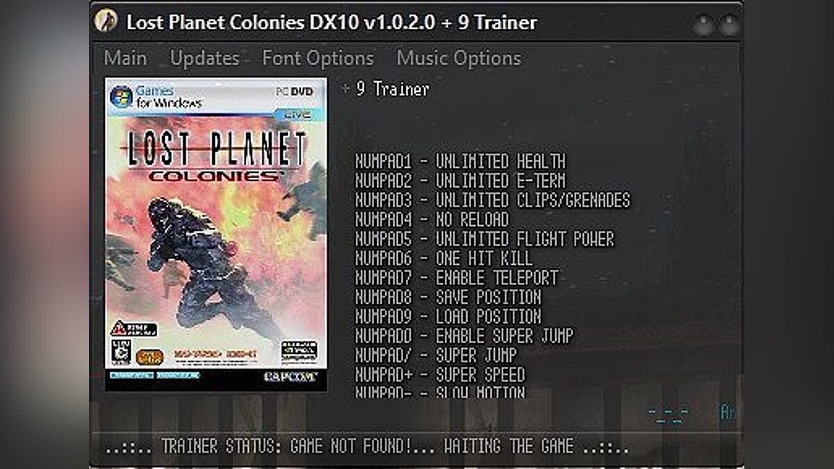 Lost Planet: Extreme Condition — Trainer (+9) [1.0.2.0 - DX10] [h4x0r]