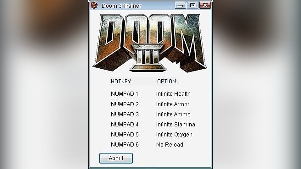 Doom 3 — Trainer (+6) [1.3] [24K]