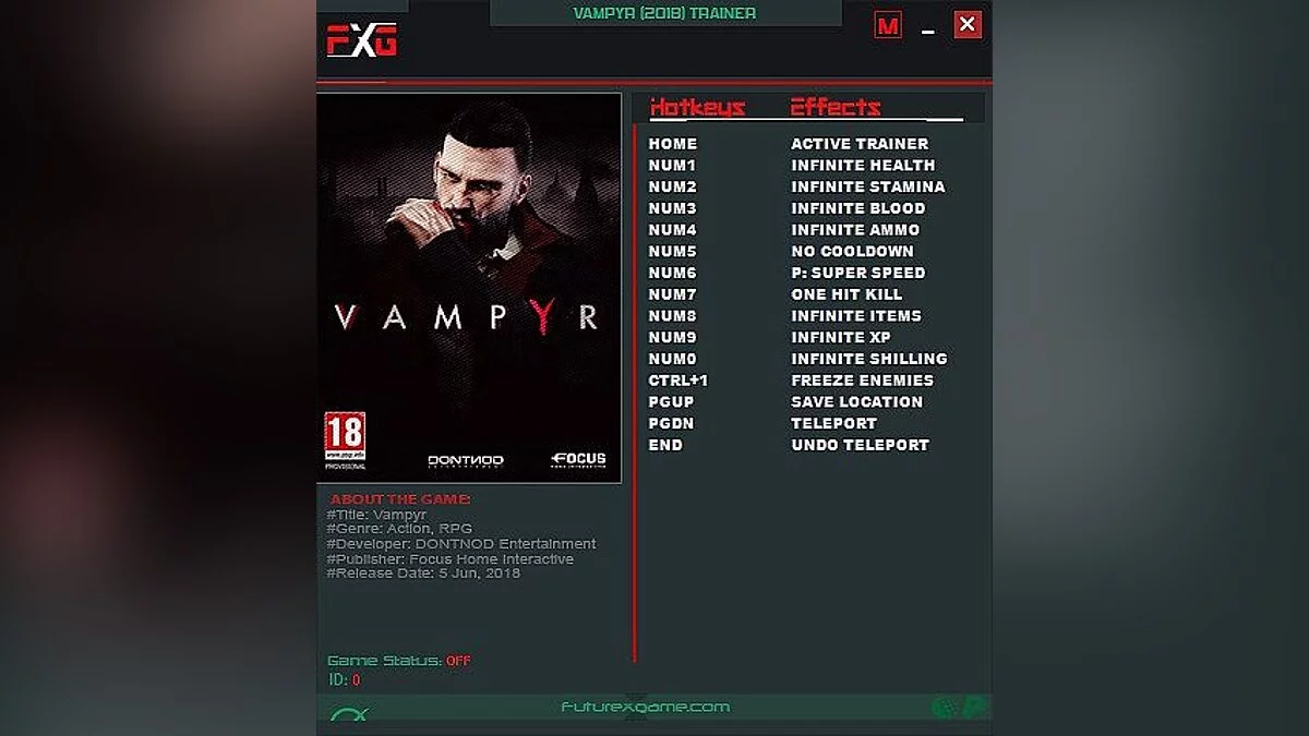 Vampyr — Entrenador (+12) [1.0] [FutureX]