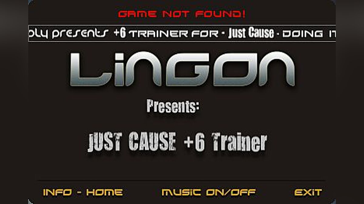 Just Cause — Trainer (+6) [1.0] [LinGon]