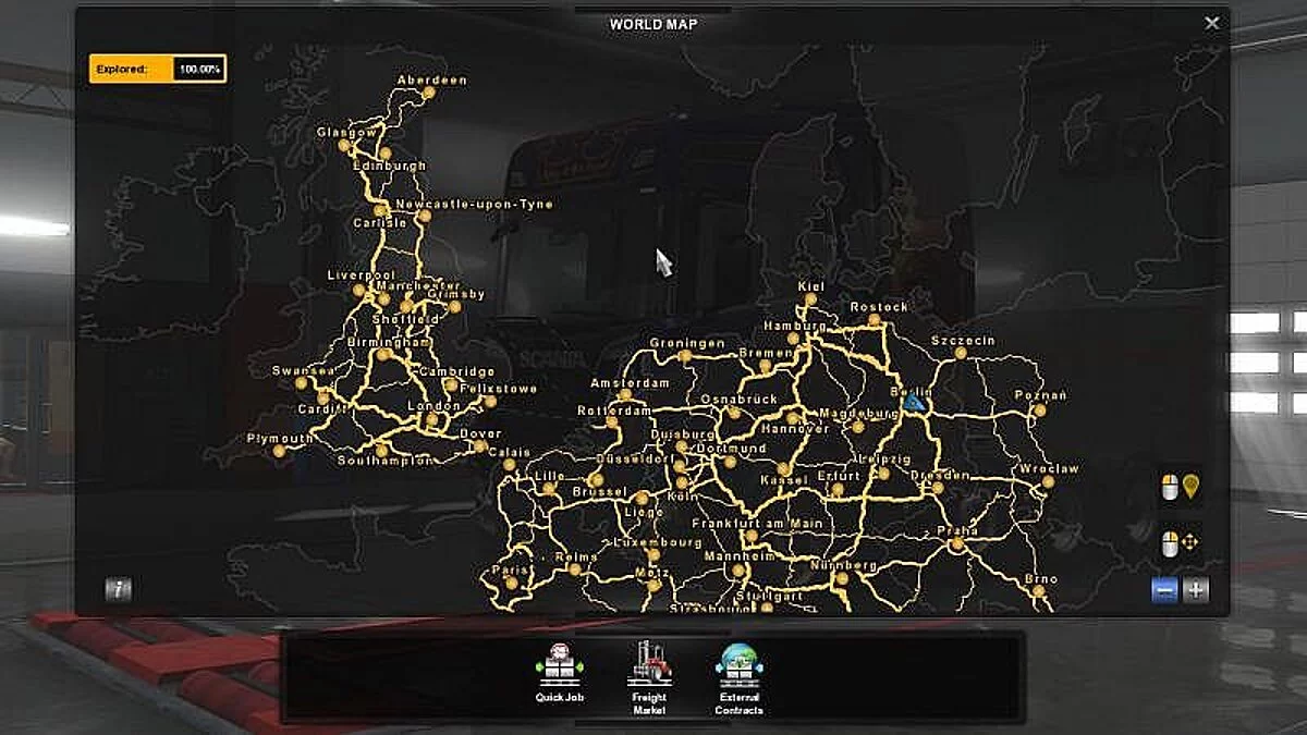 Euro Truck Simulator 2 — Сохранение / SaveGame (Открыто 100% карты без DLC)