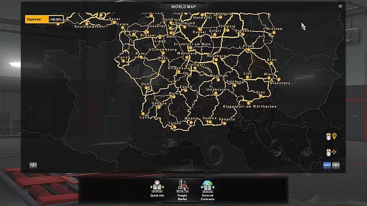 Euro Truck Simulator 2 — Сохранение / SaveGame (Открыто 100% карты без DLC)