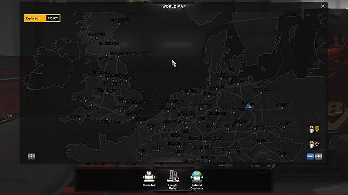 Euro Truck Simulator 2 — Сохранение / SaveGame (Открыто 100% карты без DLC)