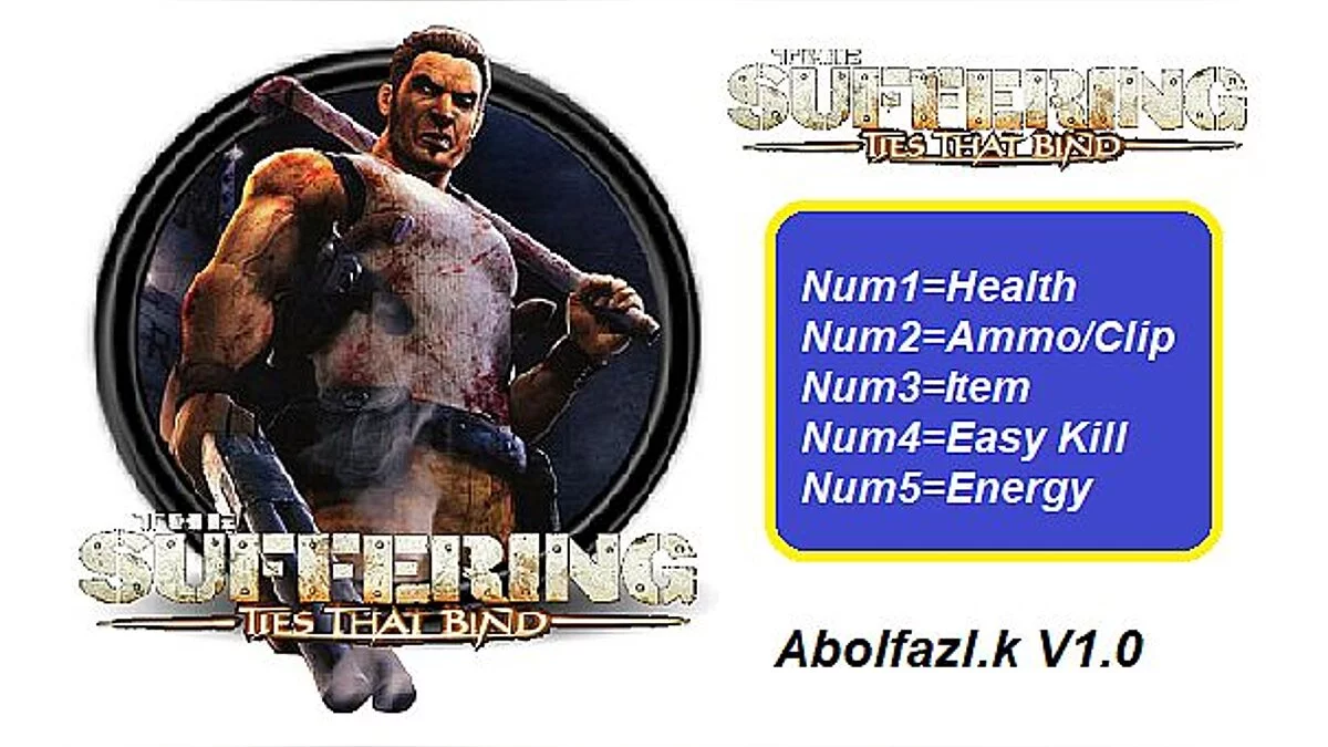 The Suffering: Ties That Bind — Трейнер / Trainer (+5) [1.0] [Ablfazl.k]