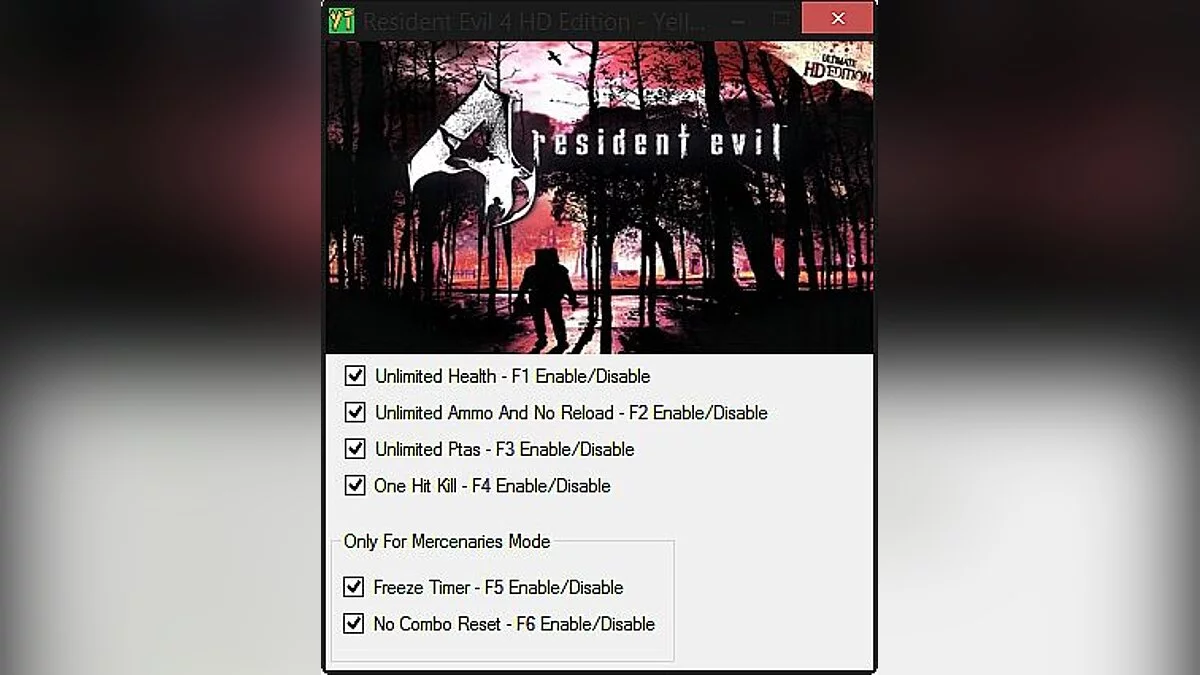 Resident Evil 4 (2005) — Ultimate HD Edition Trainer | Trainer (+6) [1.0 -1.04] [Yello]