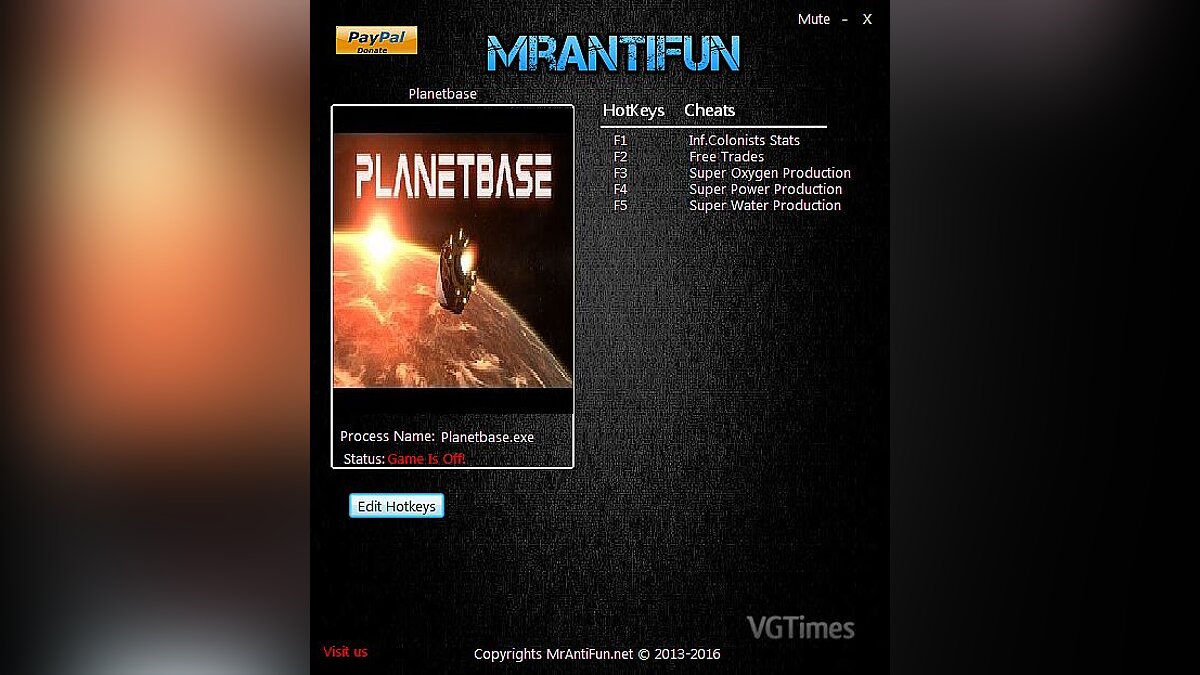 Planetbase — Trainer (+5) [1.3.0] [MrAntiFun]