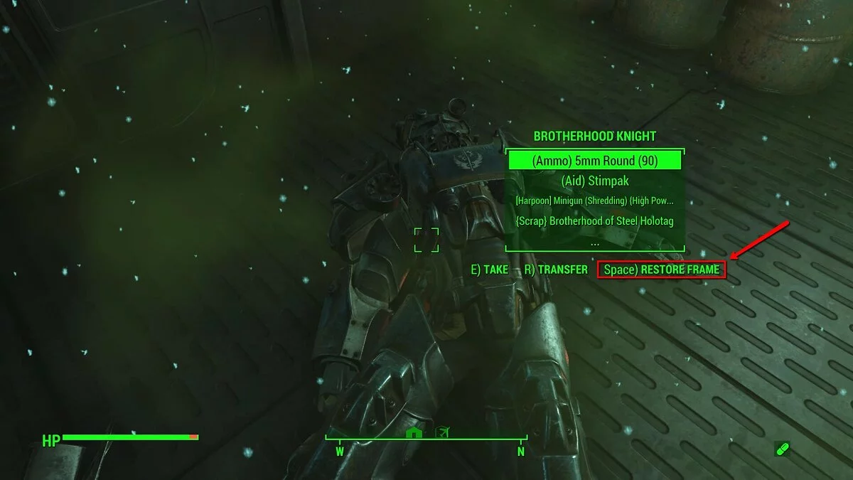 Fallout 4 — Restore Power Armor Frames [1.1]