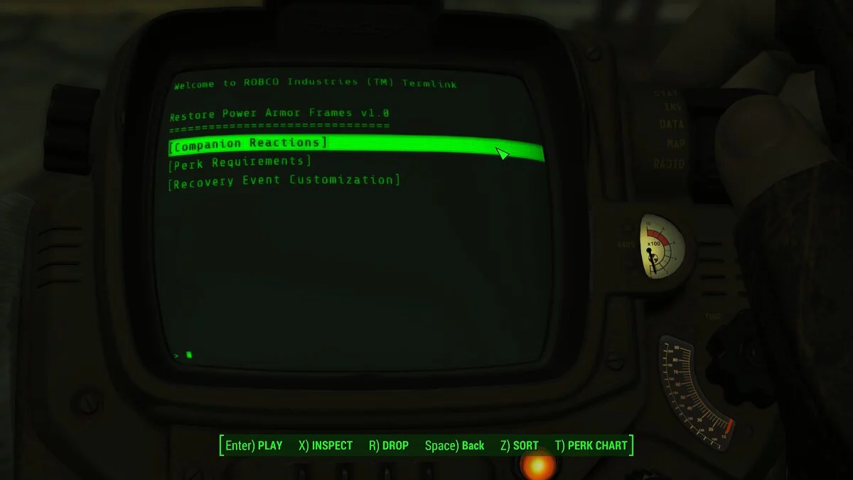 Fallout 4 — Видаліть живлення броні з ворогів (відновити кадри з живленням броні) [1.1]