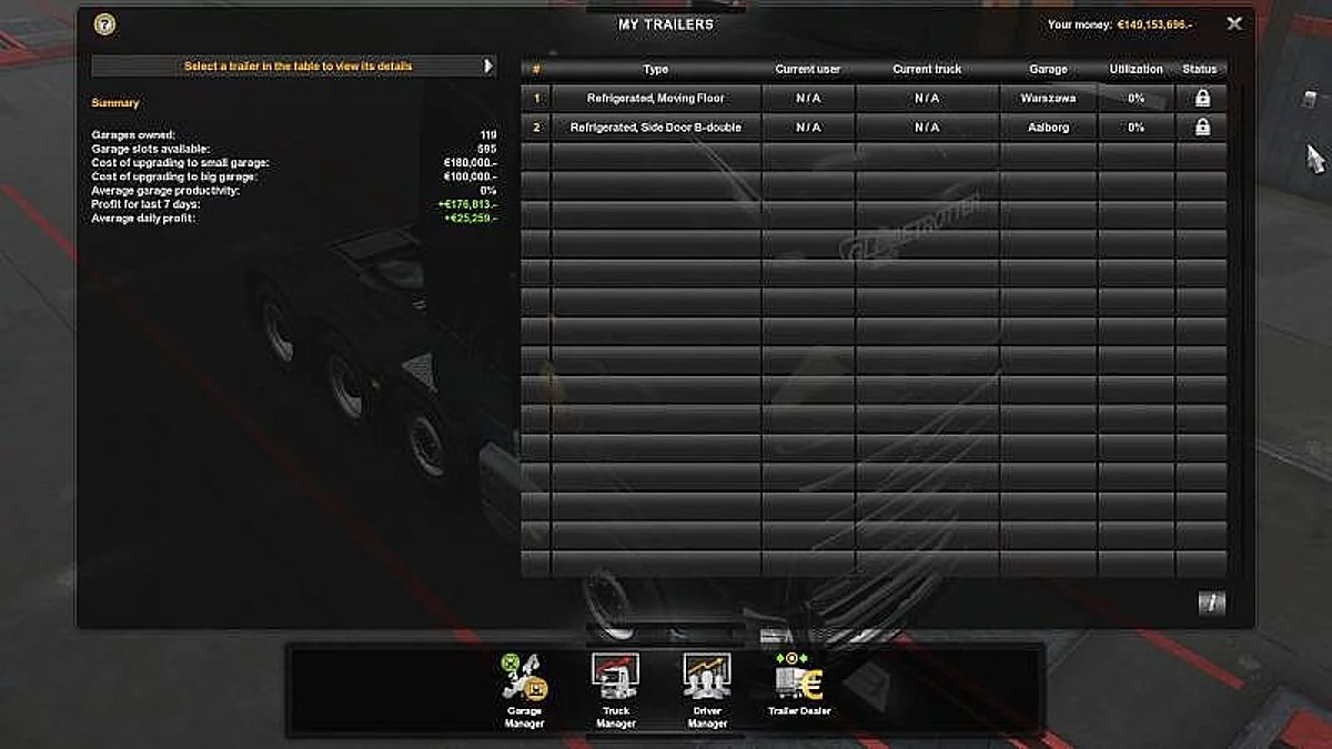 Euro Truck Simulator 2 — Збереження / Savegame (рівень 373, всі гаражі, карта 100%) [1,32: DLC Scandinavia / Vive La France / збирається на схід!]