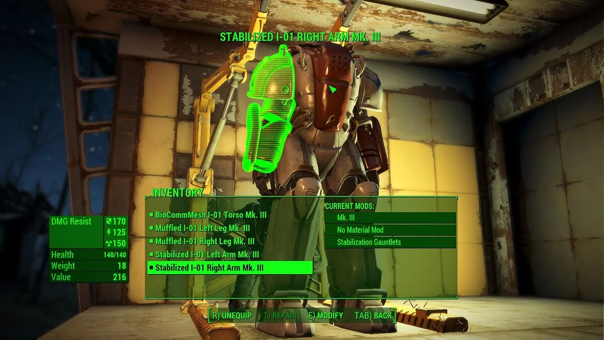 Fallout 4 — Increased number of modules for power armor (Mogomra's Power Armor Mods) [1.4]