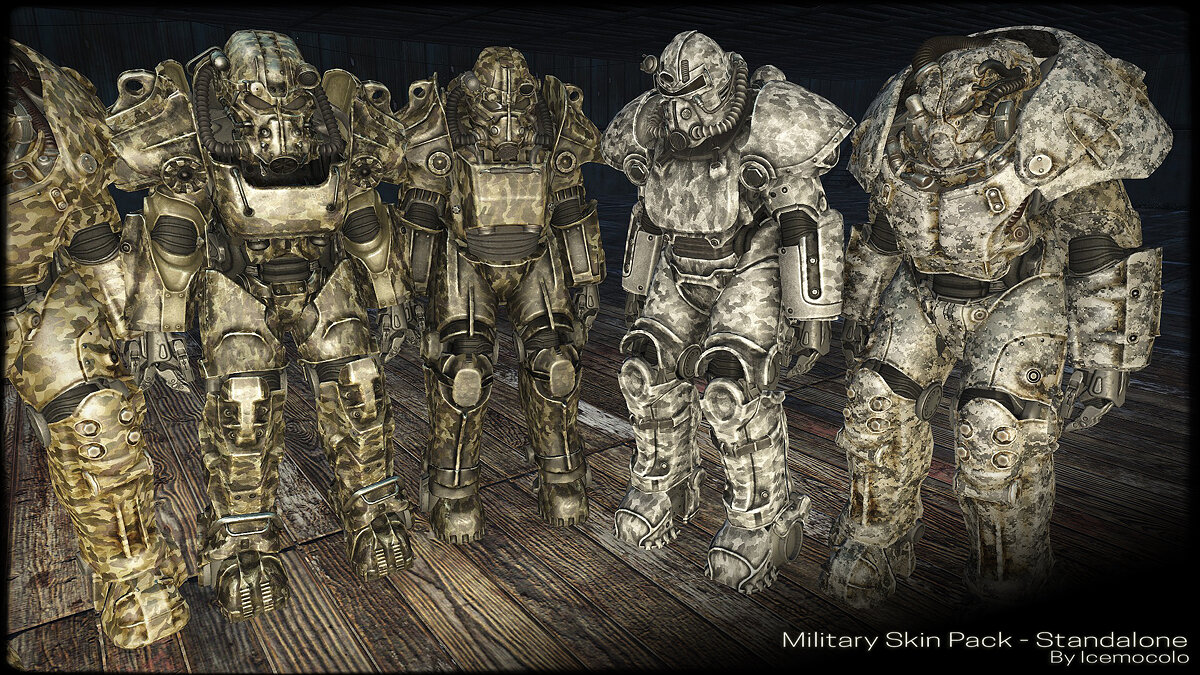 Fallout 4 — Military Power Armor Skin Pack [1.0]