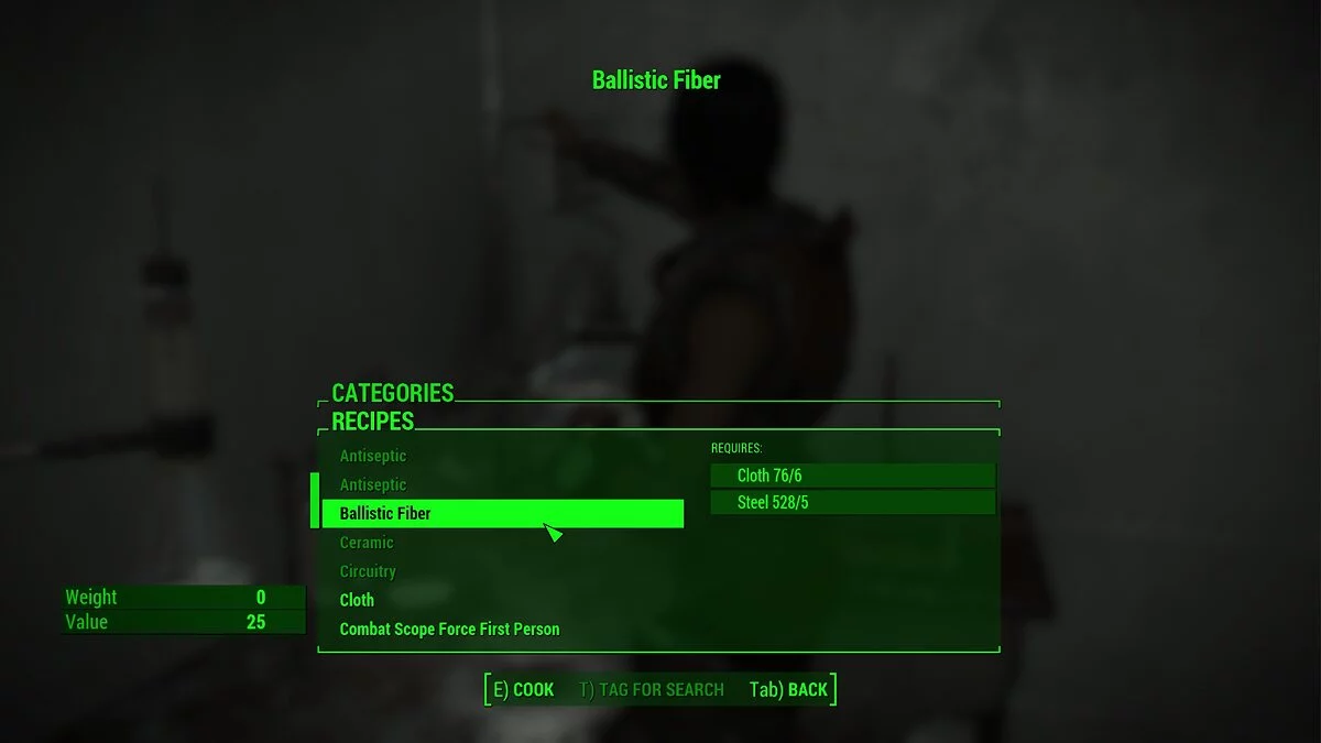 Fallout 4 — Crear materiales a partir de la basura (Componentes elaborables) [1.2]