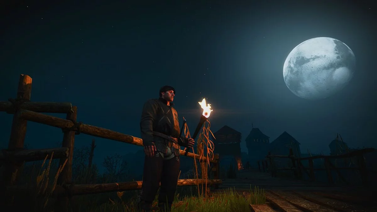 The Witcher 3: Wild Hunt — Efectos mejorados de fuego y antorcha (E3 Flares) [1.2]