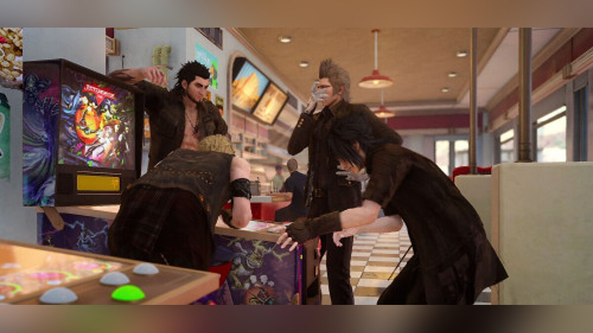 Final Fantasy XV — Save / SaveGame (120 levels, Iris in the free play squad, the most delicious buns have been collected)