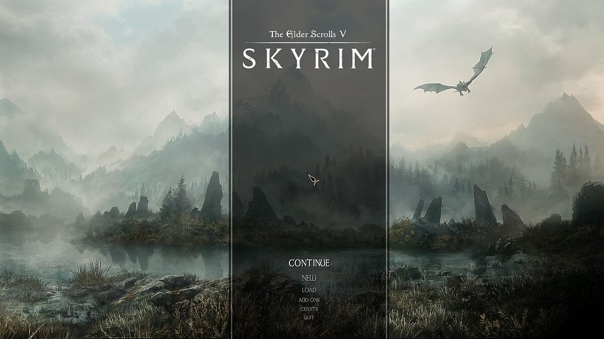 The Elder Scrolls 5: Skyrim — Old School Main Menu (Main Menu Design Replacer) [1.0]