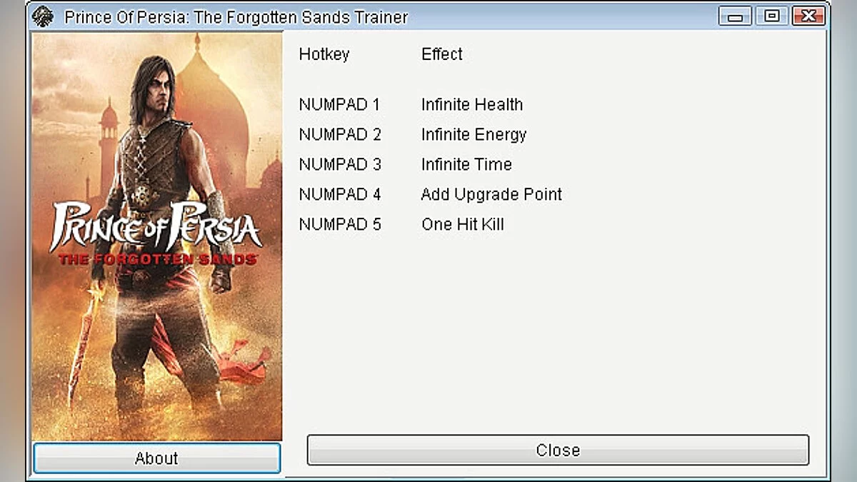 Prince of Persia: The Forgotten Sands — Trainer (+5) [1.0] [GRIZZLY]