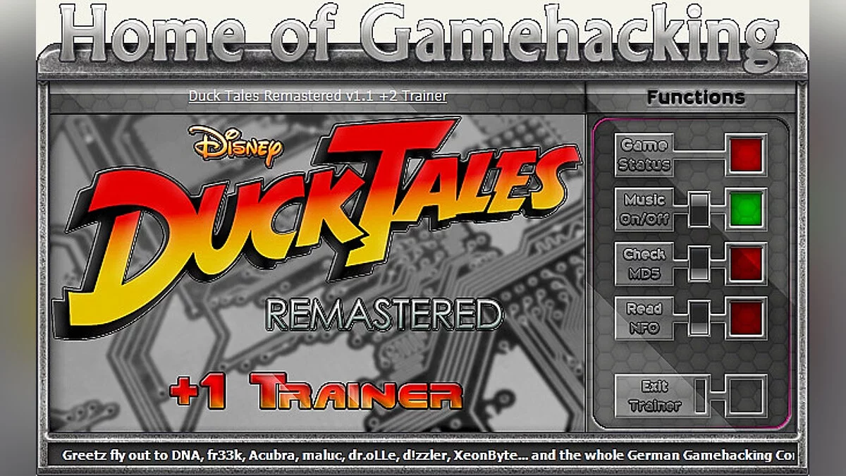 DuckTales Remastered — Trainer (+2) [1.2 & 1.3] [invIcTUs orCuS / HoG]