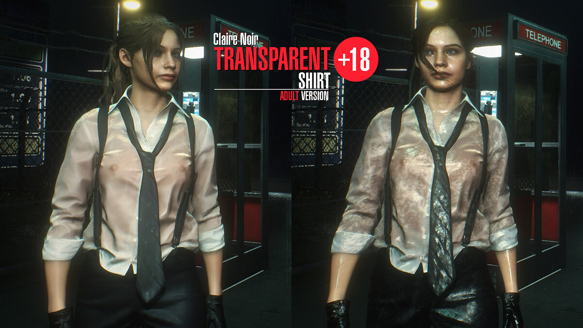 Resident Evil 2 — Claire Noir Transparent Shirt [1.0]