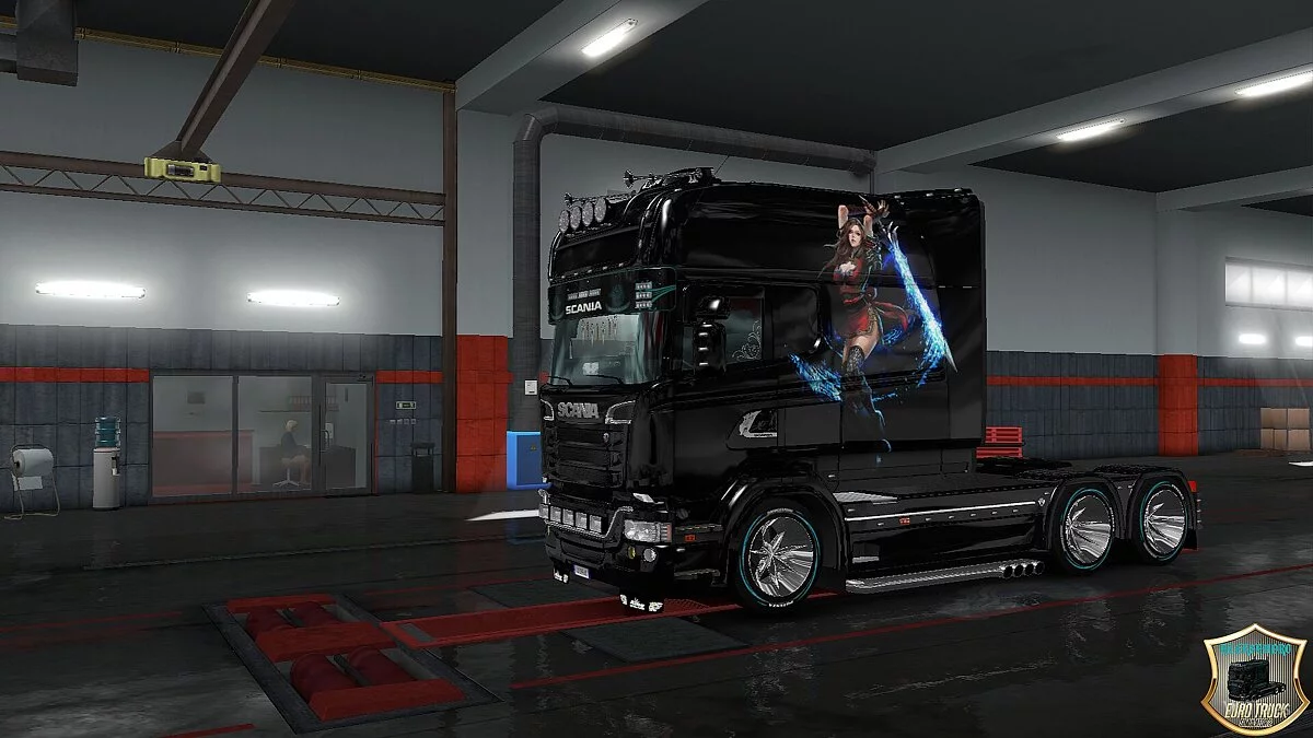 Euro Truck Simulator 2 — Скин Voitelnica v1 для Scania RS Longline [1.0]