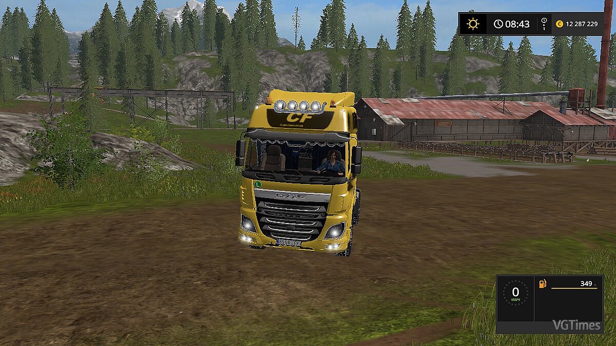 Farming Simulator 17 — New truck cab (DAF CF Space Cab) V1.0