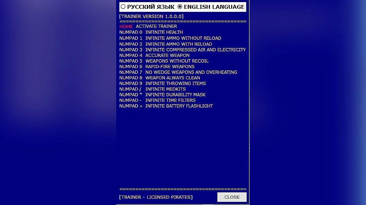 Metro Exodus — Трейнер / Trainer (+16) [Ver 1.0.0.0] [Update 28.02.2019] [64 Bit] [Baracuda]
