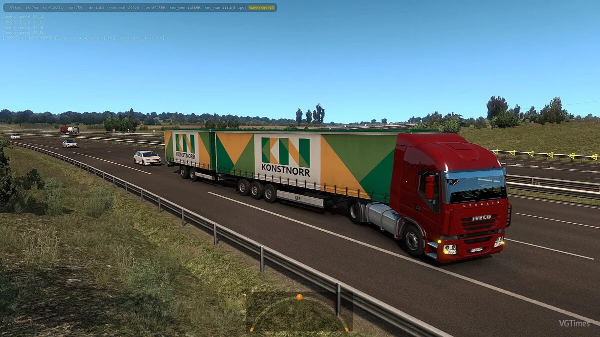 Euro Truck Simulator 2 — Двойные Прицепы в Трафик [1.34]