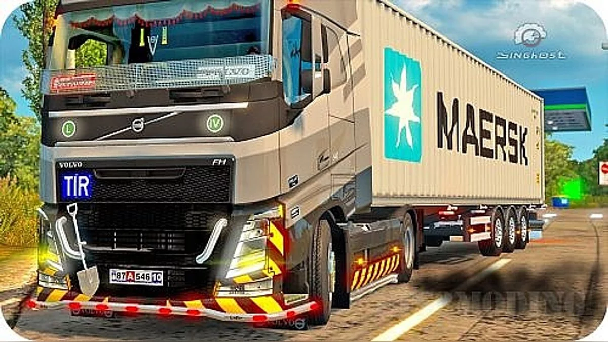 Euro Truck Simulator 2 — Humo de los tubos de escape de Camiones [1.34]