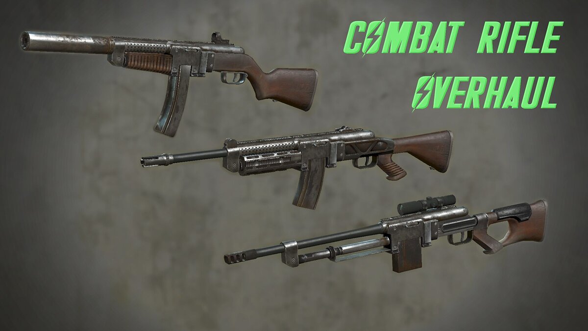 Fallout 4 — Combat Rifle Overhaul – advanced customization of a combat rifle