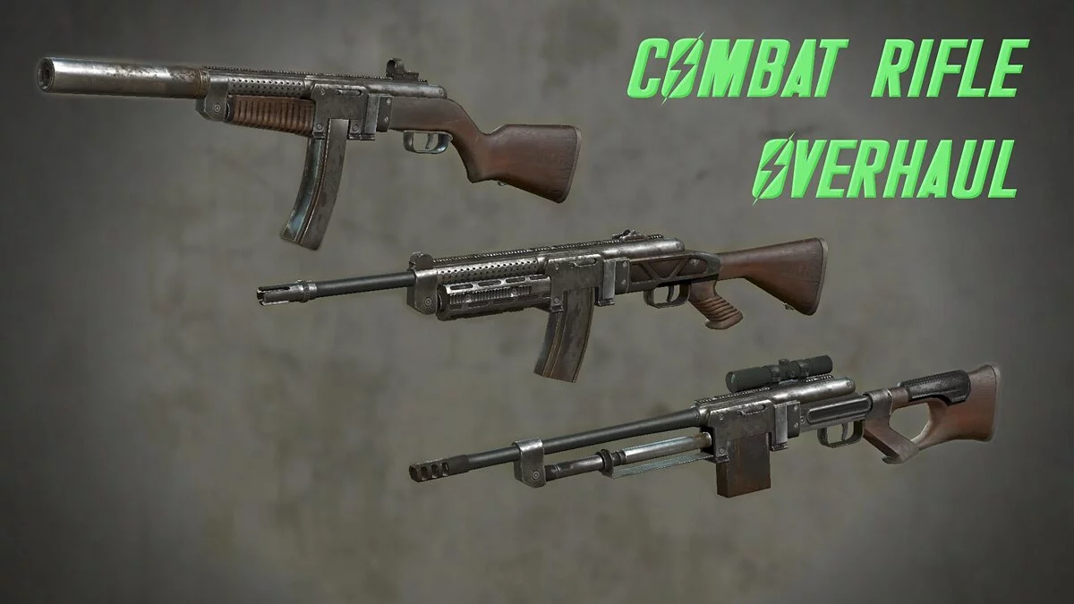 Fallout 4 — Combat Rifle Overhaul – advanced customization of a combat rifle