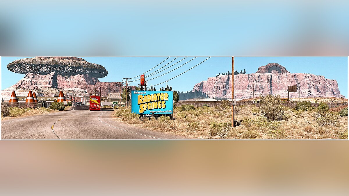 American Truck Simulator — Radiator Springs Scenic Map