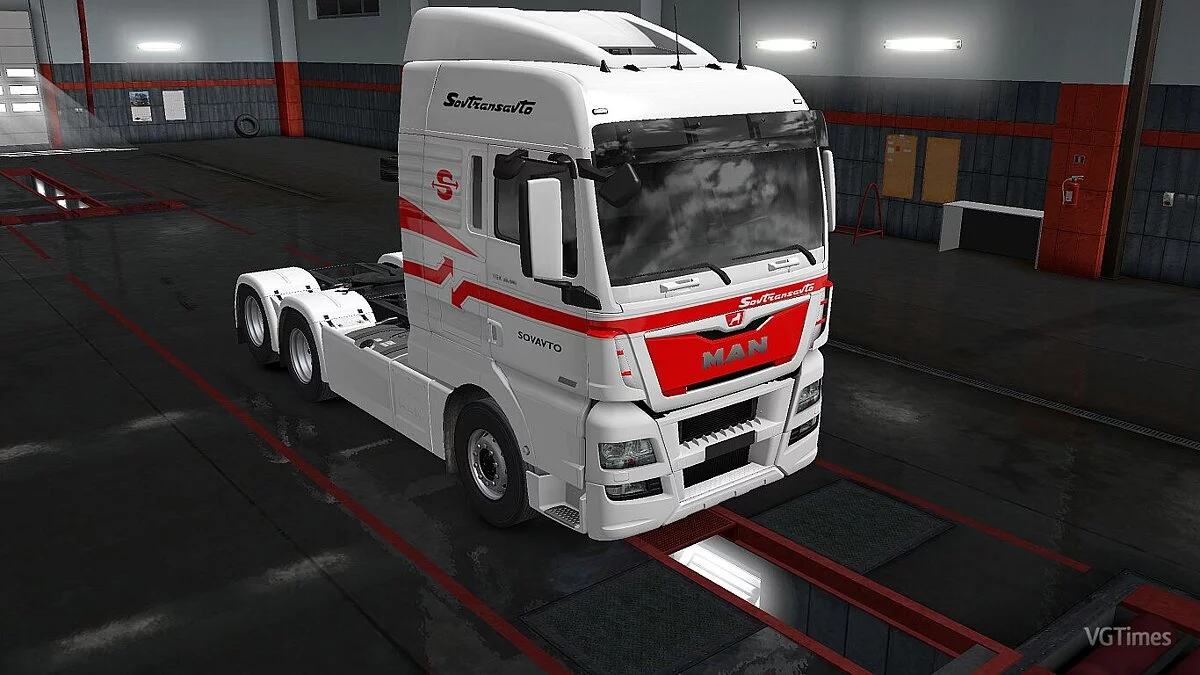 Euro Truck Simulator 2 — Скин Sovtransavto для MAN TGX Euro 6 [1.0]