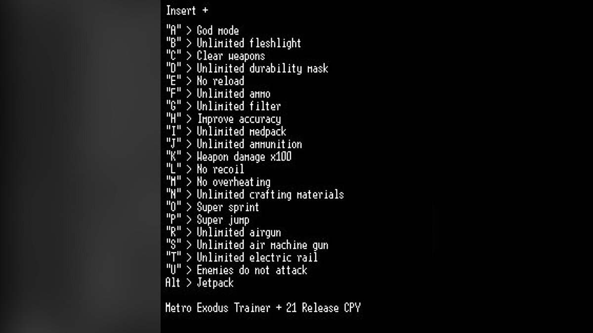 Metro Exodus — Trainer (+21) [CPY] [LIRW / GHL] - Updated: 03/06/2019